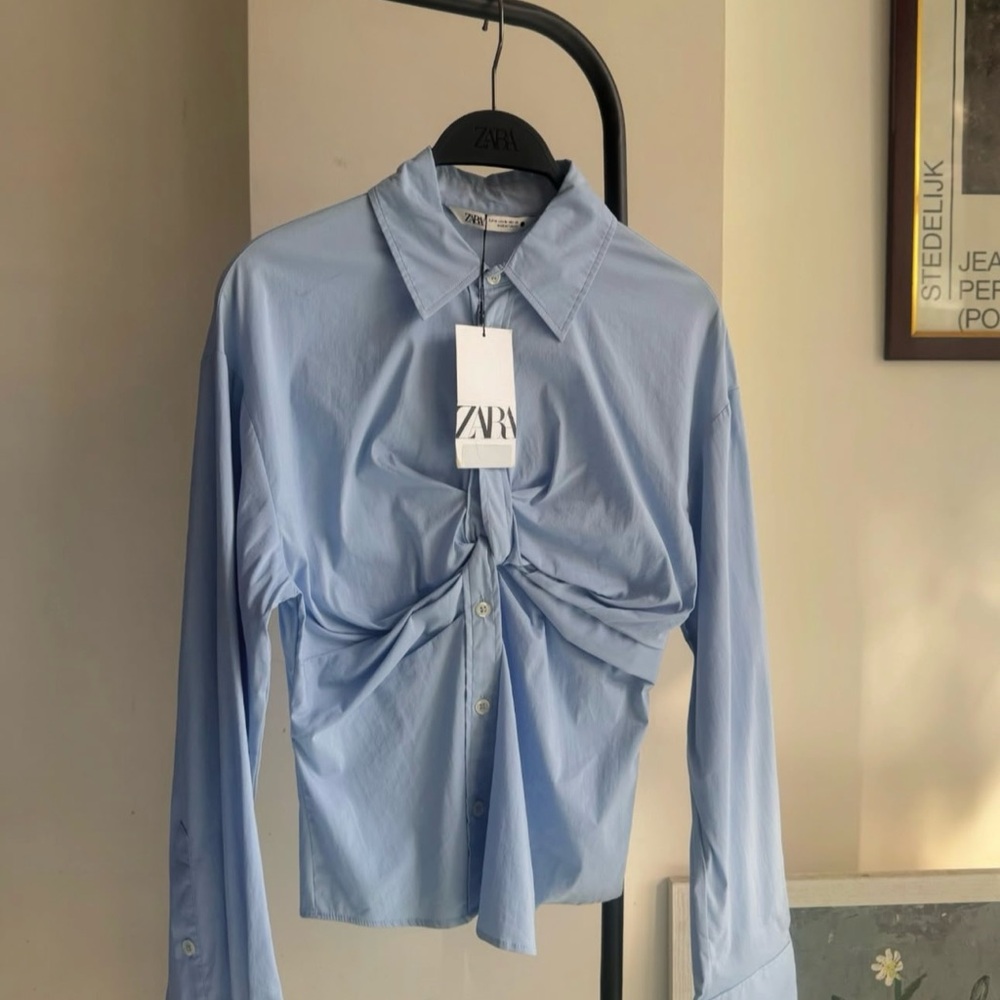 ZARA Baby Blue blouse - Picture 2 of 2